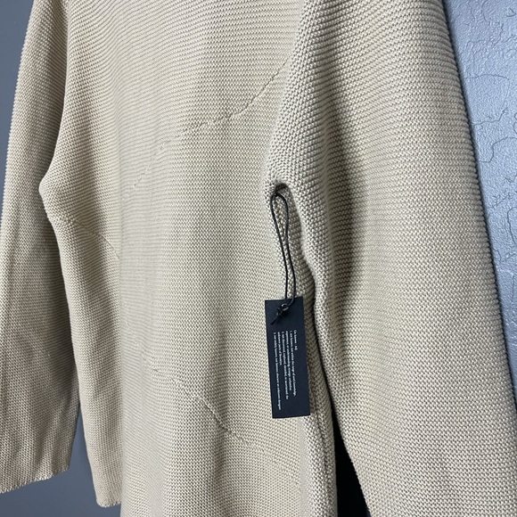 Oversized Asymmetrical Brown Sweater - Picture 6 of 12